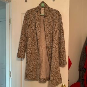 Thigh length cotton blend jacket. Almost new.  Anthropology
